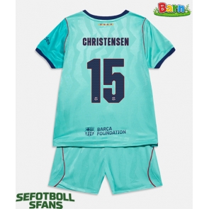 Barcelona Andreas Christensen #15 Tredjeställ Barn 2026-27 Kortärmad (+ Korta byxor)